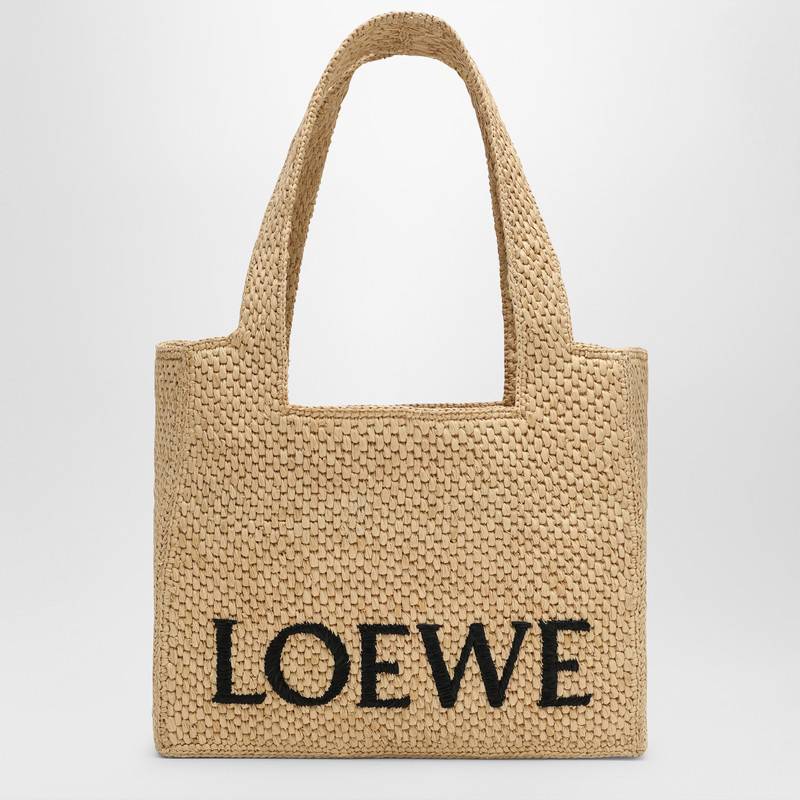 LOEWE Font large Natural raffia bag A685B61X05NFQ_LOEW-2123