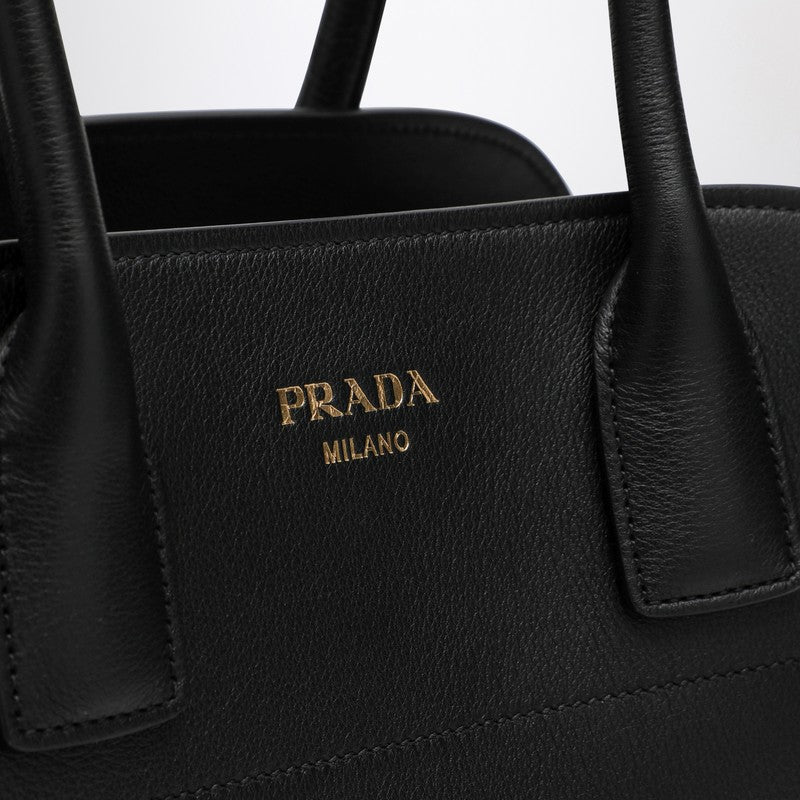 Prada Large black leather shopping bag with buckles 1BG538OOO2CYSP_PRADA-F0002