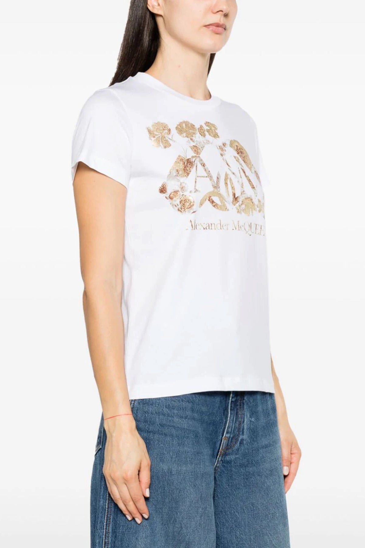 Alexander McQUEEN 'CUT AND SEW' T-SHIRT 781461QZALR0900