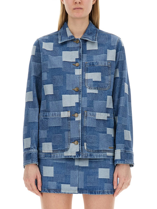 A.P.C. SHIRT "VESTE SILVA" COGWHF02936IAL