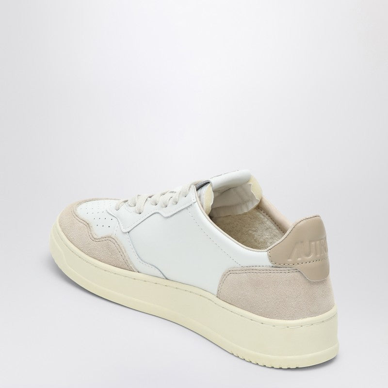 AUTRY Medalist sneakers in white/beige leather AULWLS58P_AUTRY-LS58