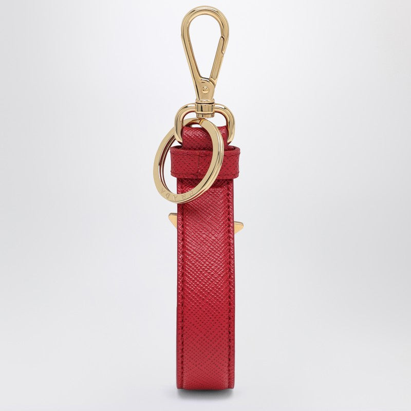 Prada Red/gold Saffiano leather keychain 1PP142053O_PRADA-F068Z