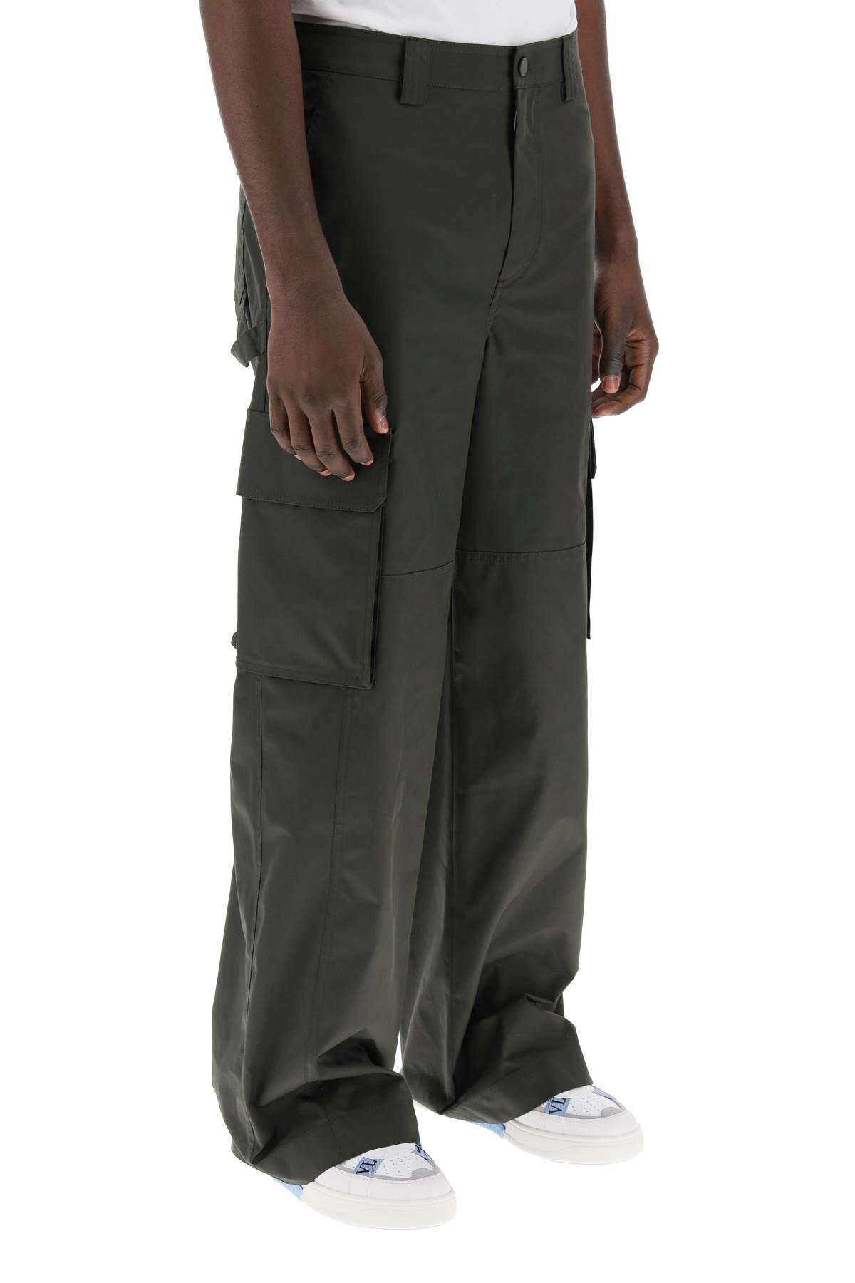 Valentino Garavani cargo pants in stretch nylon 4V3REB50CKVL90