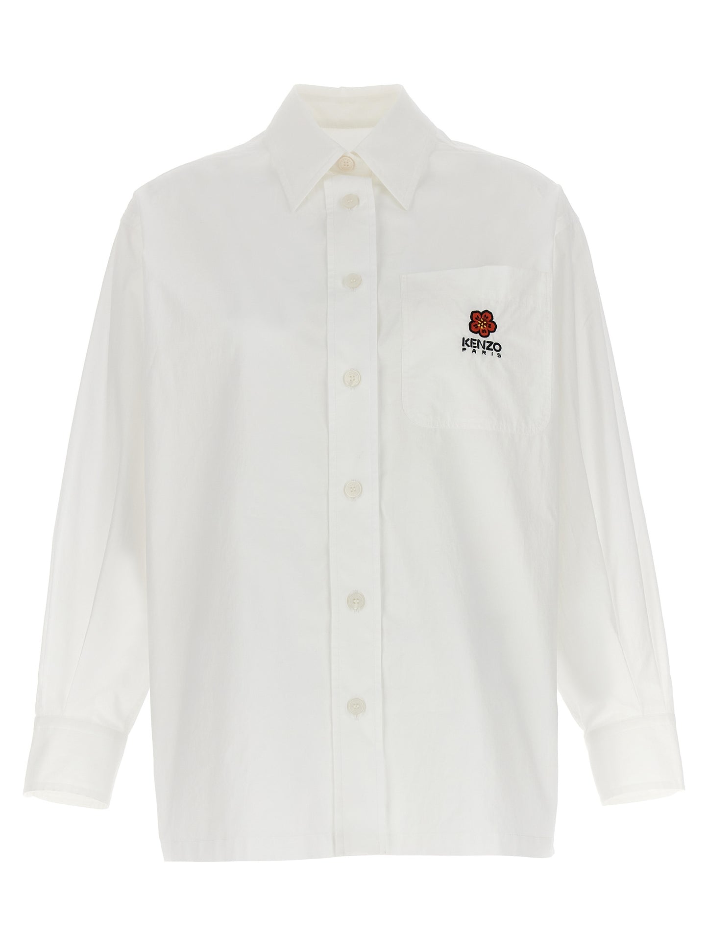 KENZO EMBROIDERED LOGO SHIRT FD52CH0919LH01