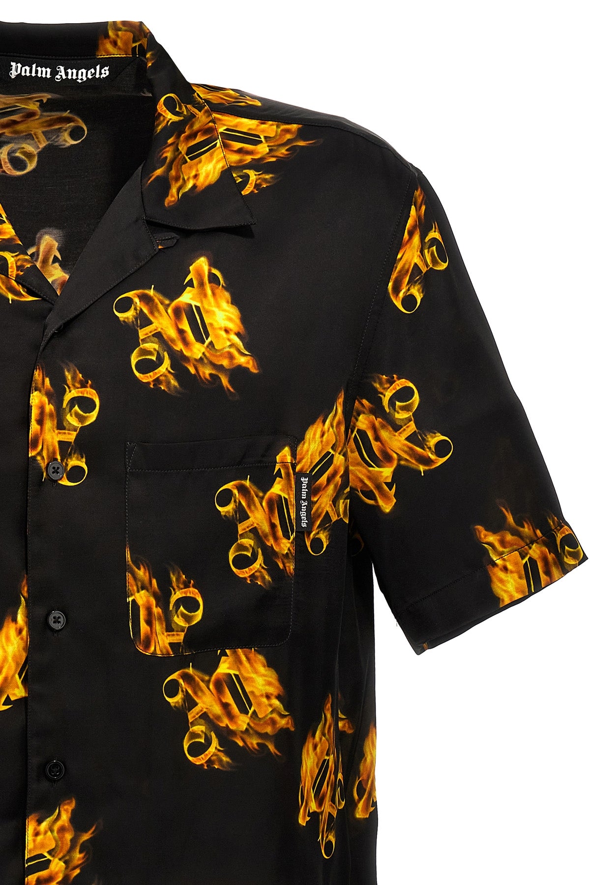 Palm Angels 'BURNING MONOGRAM' SHIRT PMGG005R24FAB00210761076