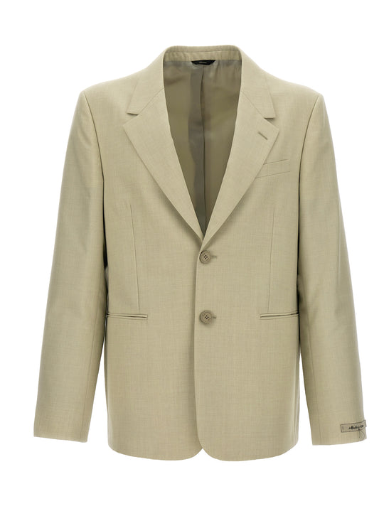 FENDI single-breasted wool blazer FJ0798AR8TF1MTE