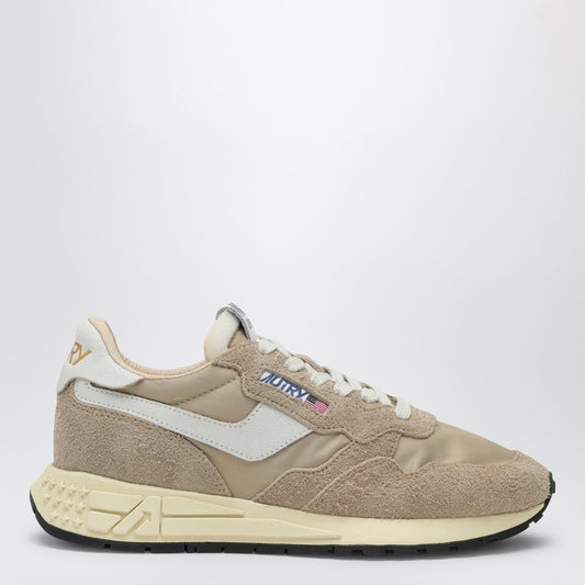 AUTRY Reelwind trainer in beige nylon and suede WWLWNC08P_AUTRY-NC08