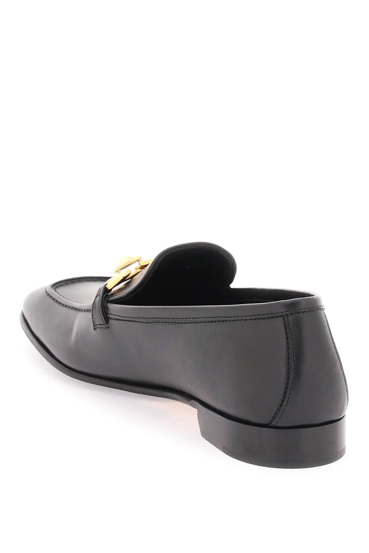 JIMMY CHOO 'DIAMOND TILDA' LOAFERS DIAMONDTILDALOAFERCLFBLACK