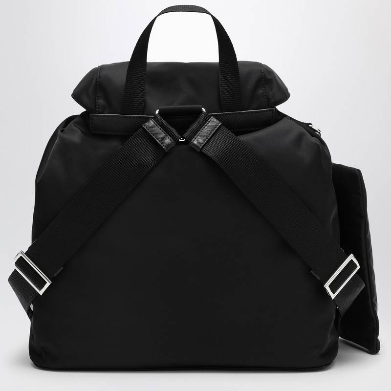 Prada Black Re-Nylon and Saffiano backpack with pouch 1BZ811OTORV44Q_PRADA-F0002