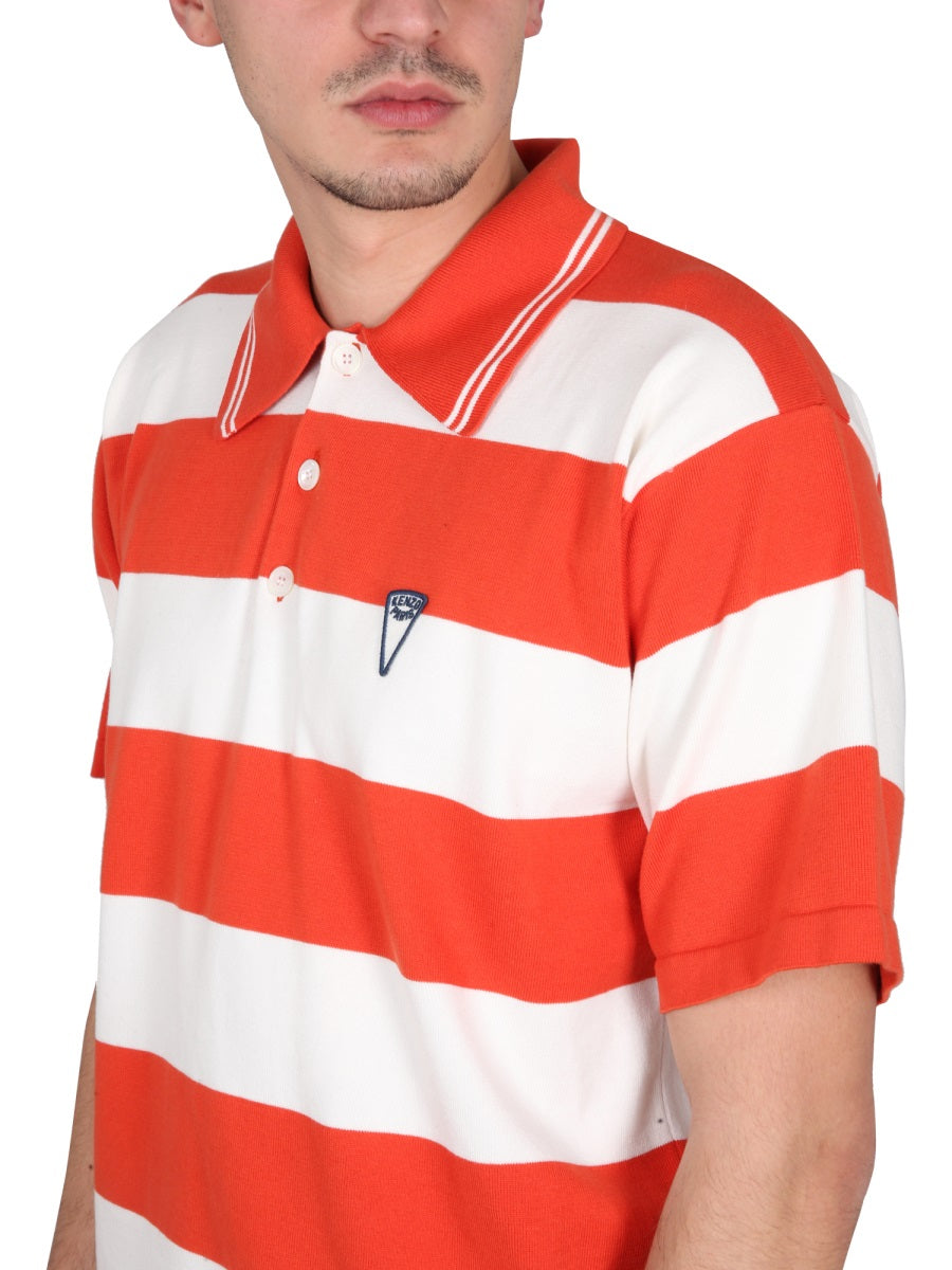 KENZO POLO SHIRT 'NAUTICAL STRIPES' FD55PU3713CN21