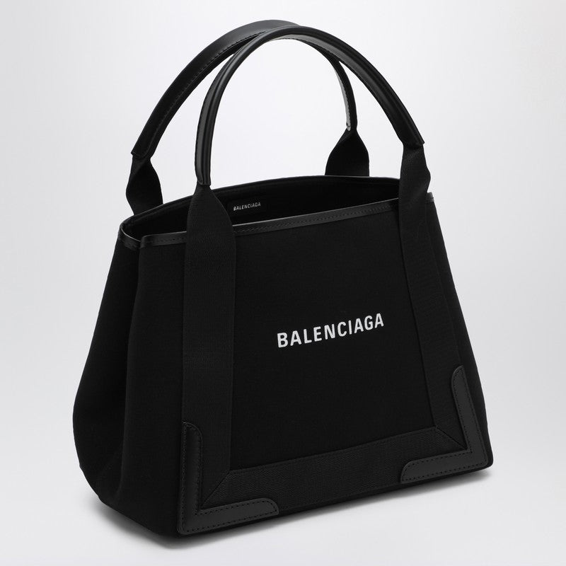 Balenciaga Small black Cabas bag in canvas and leather 3399332HH3NP_BALEN-1000