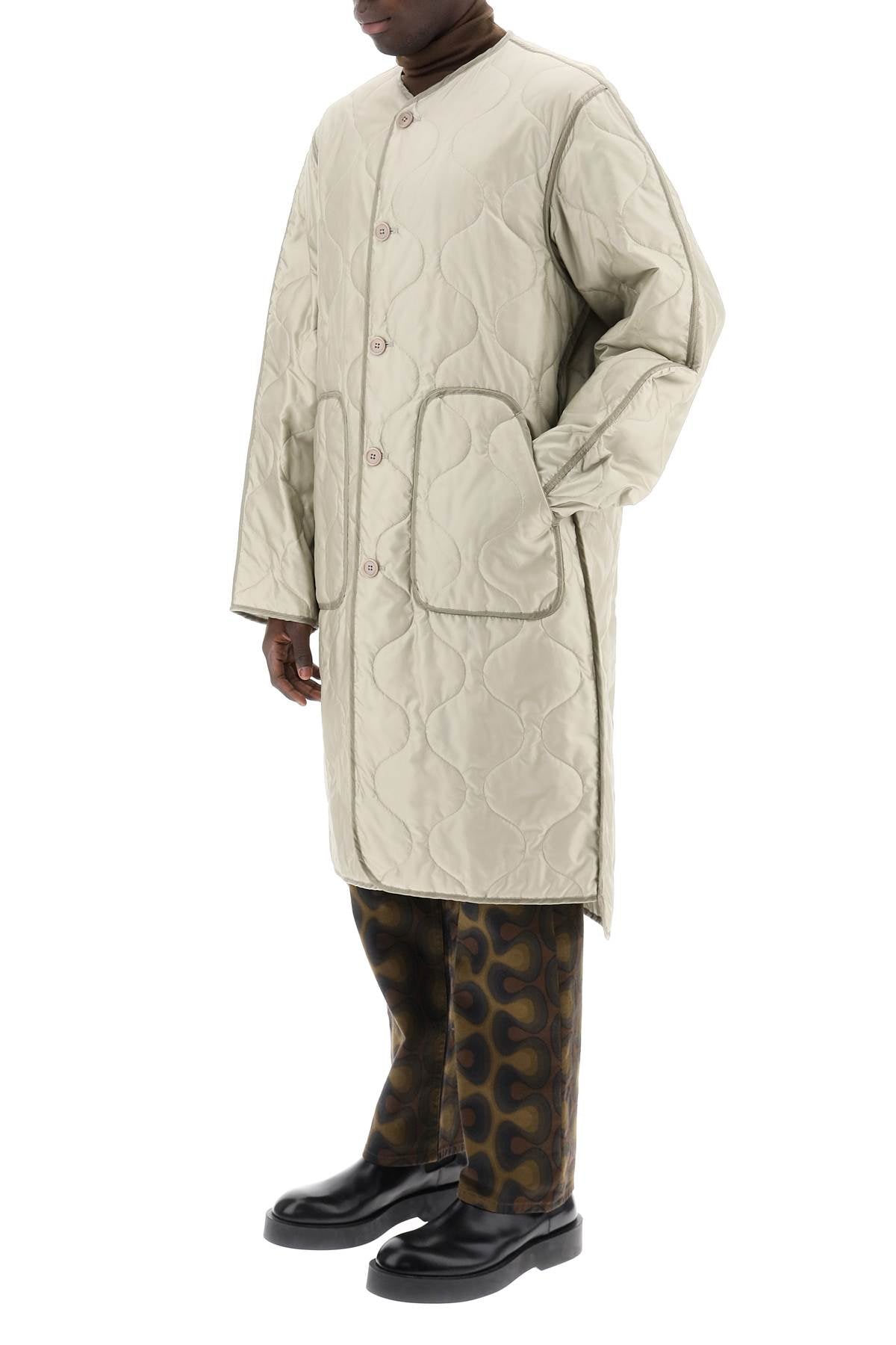 Dries Van Noten long quilted volson jacket VOLSONLONGGD502101
