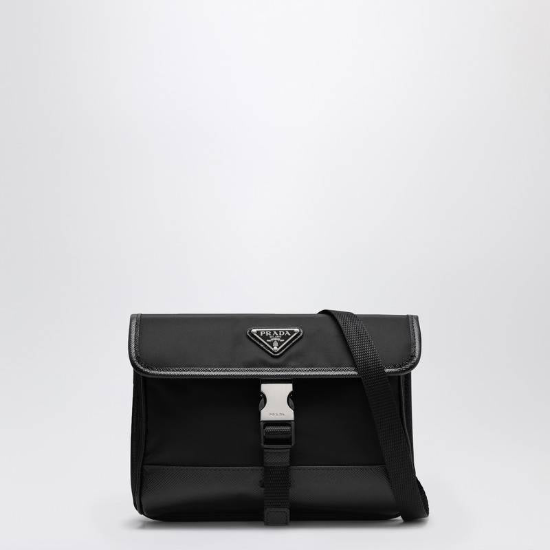 Prada Black Re-Nylon and Saffiano phone holder 2ZH1082DMHQ_PRADA-F0002