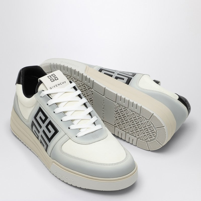 GIVENCHY White/black G4 sneaker in dégradé leather and canvas BH007WH1QQP_GIV-116