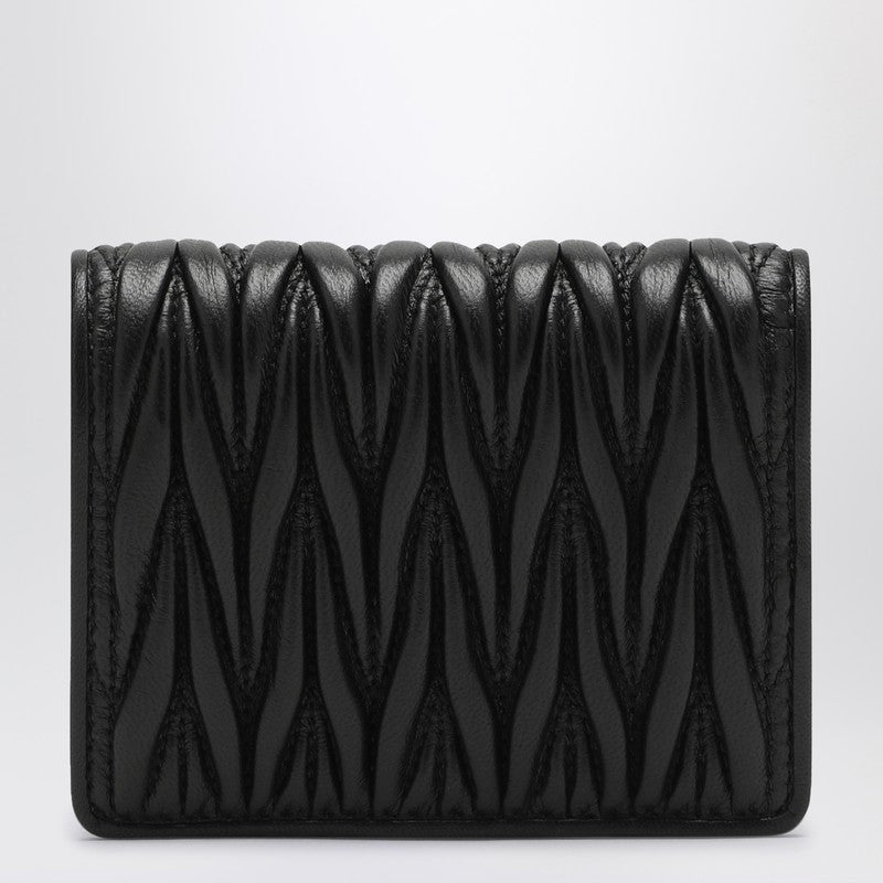 MIU MIU Black Nappa leather quilted wallet 5MV2042FPPP_MIU-F0002