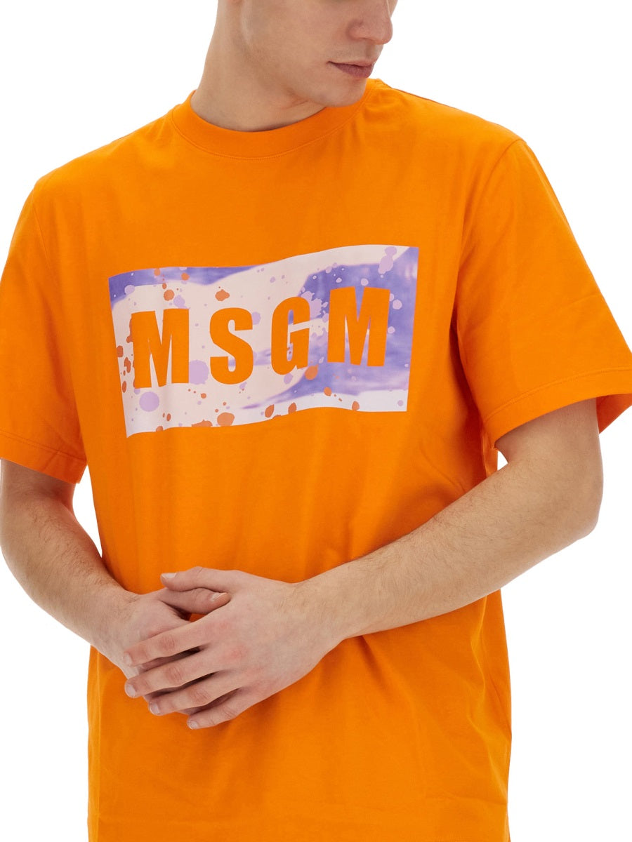 MSGM T-SHIRT WITH LOGO 3640MM13824700210