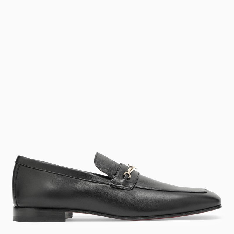 Christian Louboutin Black MJ Moc loafer 1240339LEO_LOUBO-BK01