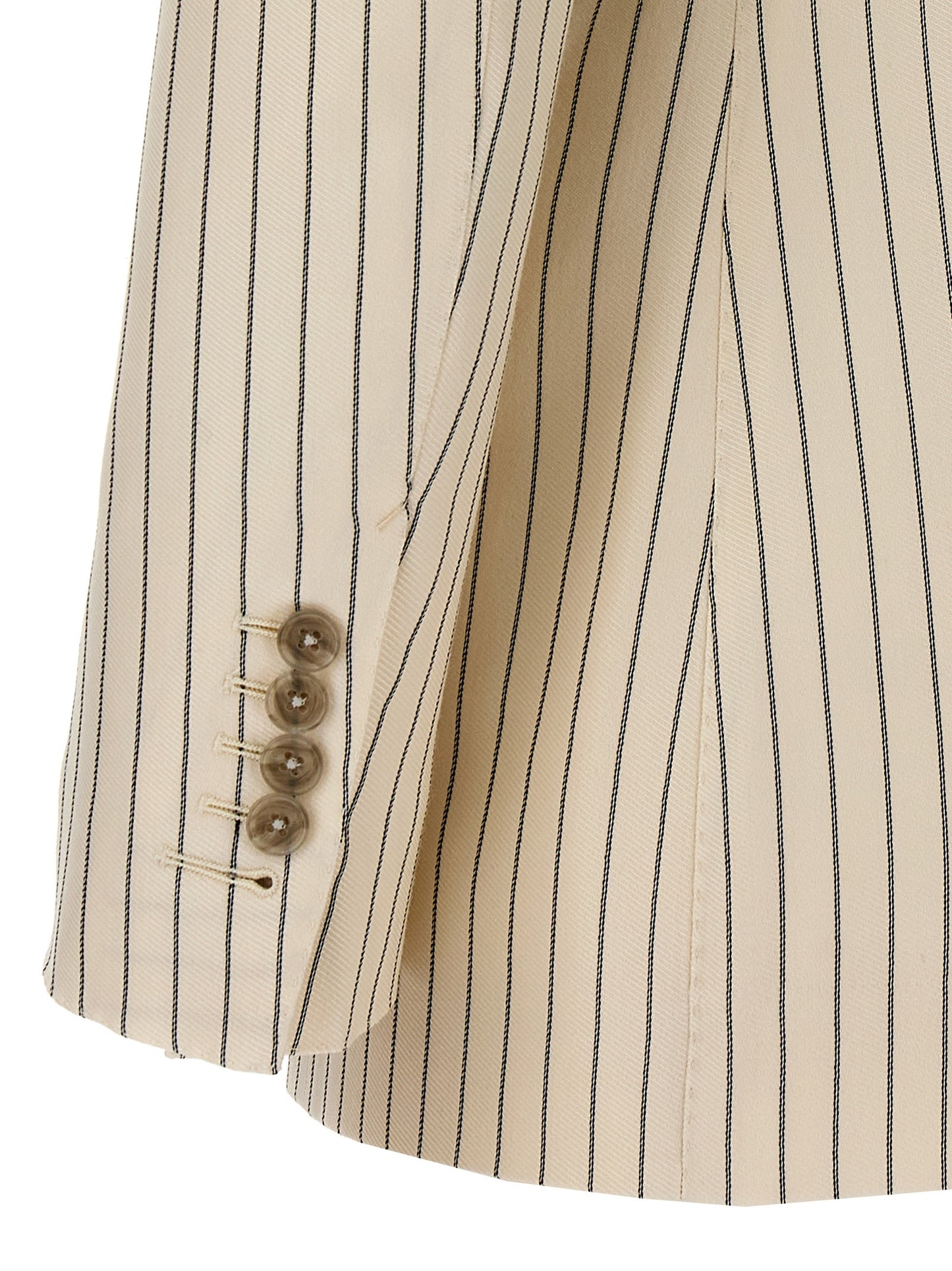 TOM FORD STRIPED DOUBLE-BREASTED BLAZER GI2971FAX1158XECBL