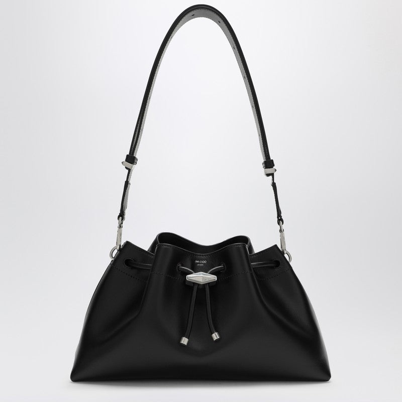 JIMMY CHOO Cinch M black leather bucket bag BONBONBCKTEWHUTP_JIMCH-BS