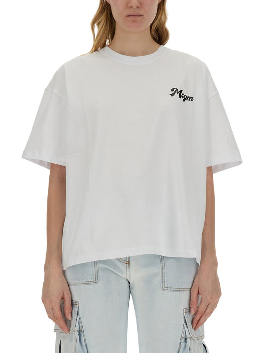 MSGM T-SHIRT WITH LOGO 3641MDM12524700201