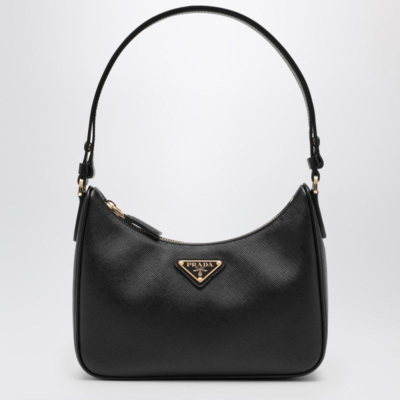 Prada Re-Edition black mini bag in Saffiano 1BC204JOMNZVP_PRADA-F0632