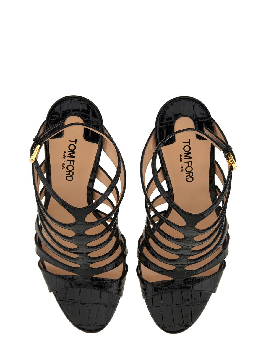 TOM FORD LEATHER SANDAL W3490LSP035G1N001