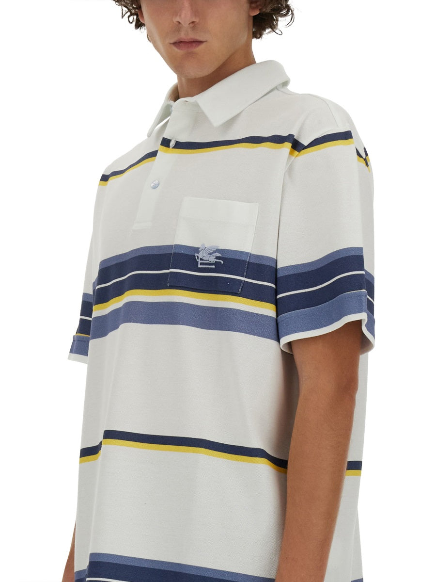 ETRO POLO SHIRT WITH PEGASUS EMBROIDERY MRMD0002AJ207S8451