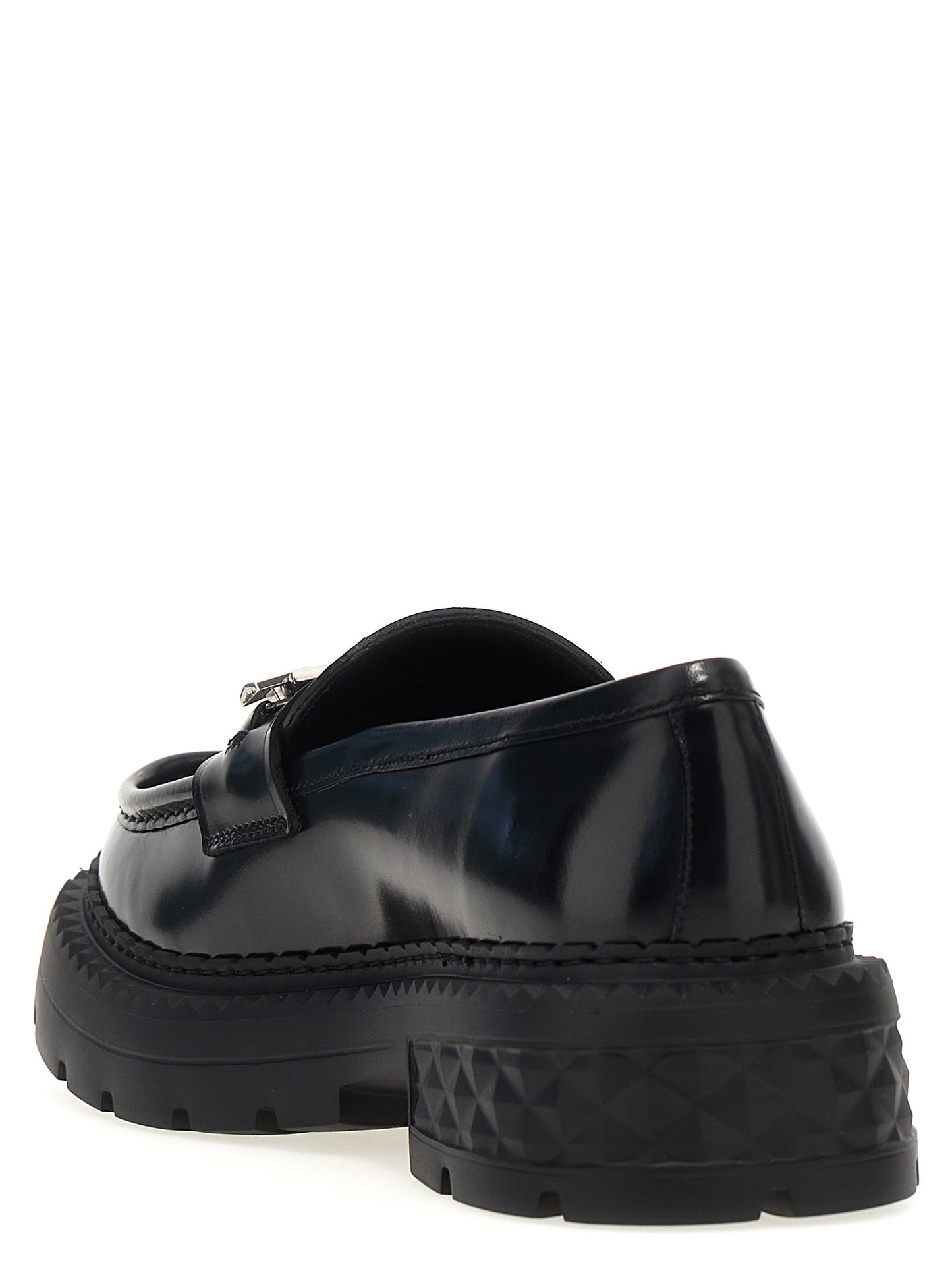 JIMMY CHOO 'MARLOW DIAMOND' LOAFERS MARLOWDIAMONDFHKBBLACK