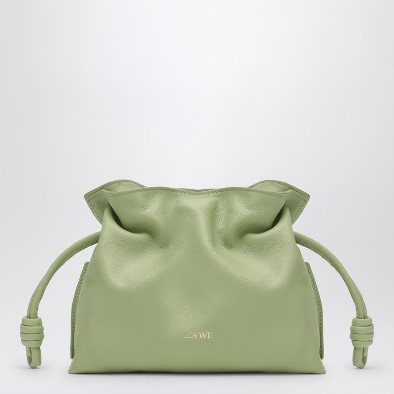 LOEWE Mini light green leather Flamenco clutch A411FC2X73LEP_LOEW-3916