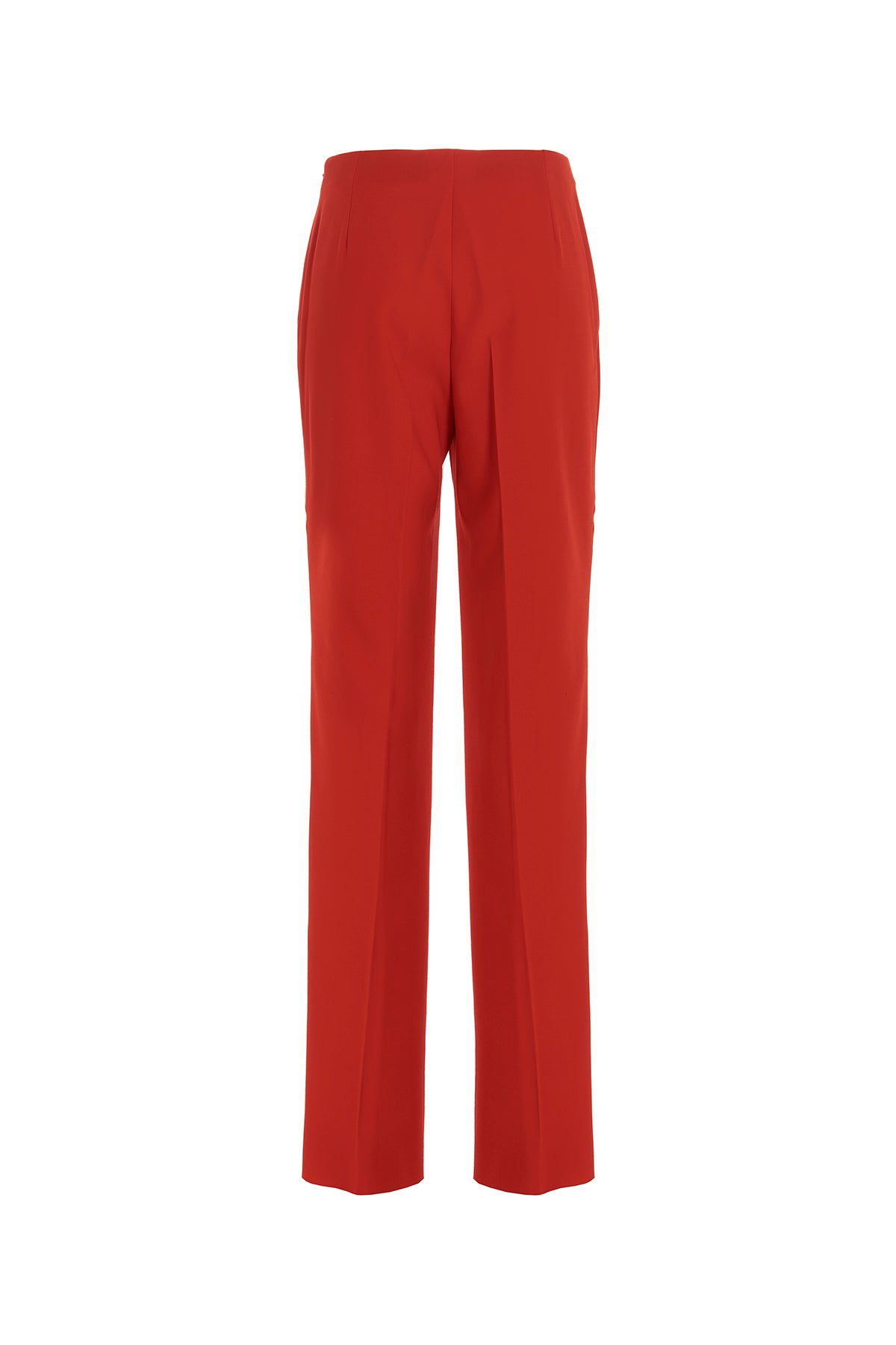 FERRAGAMO STRAIGHT PANTS WITH PLEAT 0761716RED