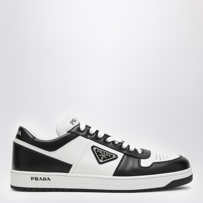 Prada Whitte/Black leather trainer Downtown 2EE364D0013LKGQ_PRADA-F0T8F