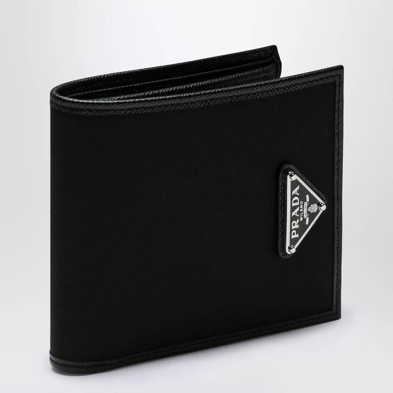 Prada Black Re-Nylon wallet with logo triangle 2MO7382DMHQ_PRADA-F0002