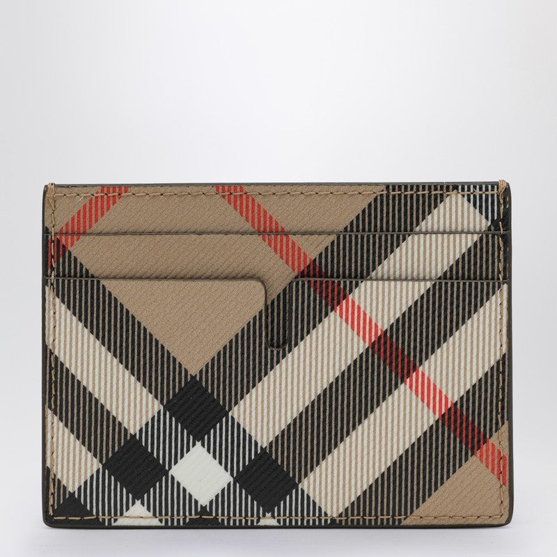 Burberry Beige card holder with Check motif 8091914160296P_BURBE-A2021