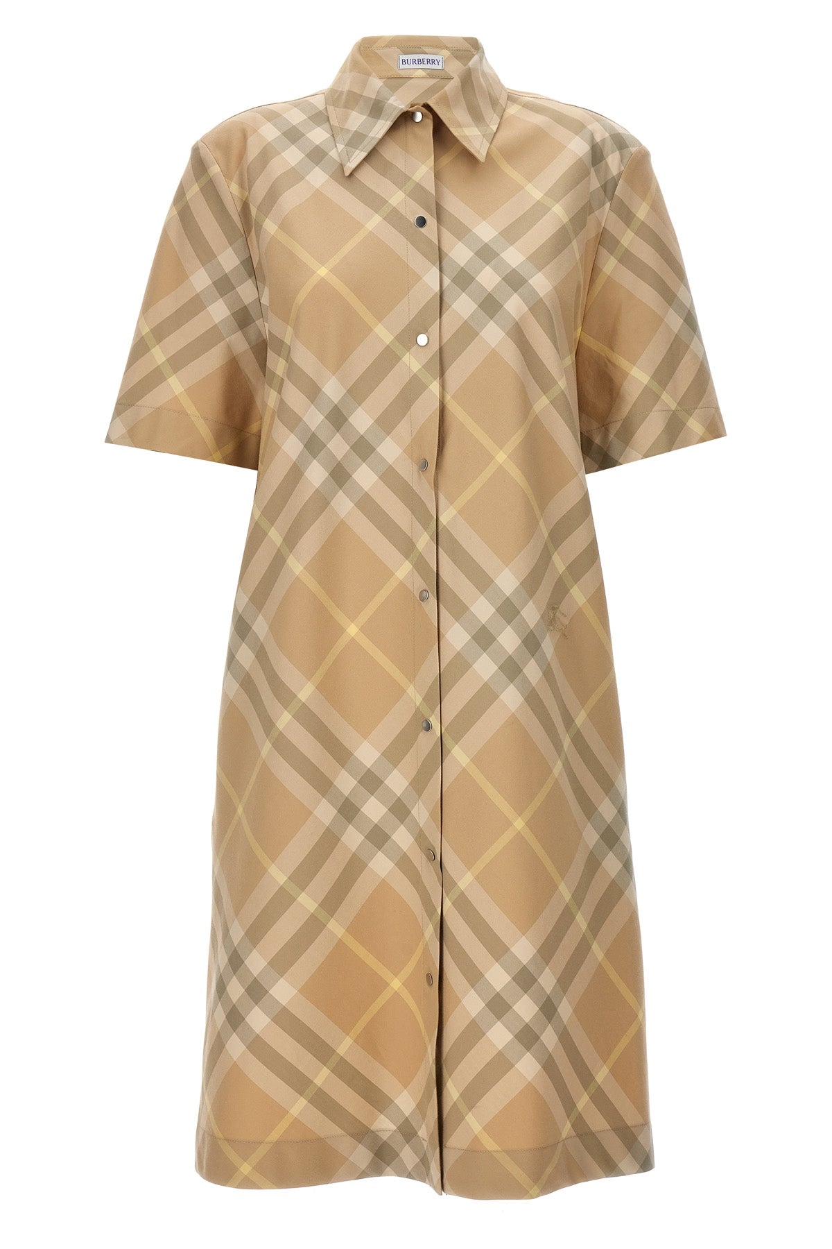 Burberry CHECK CHEMISIER DRESS 8083547FLAX