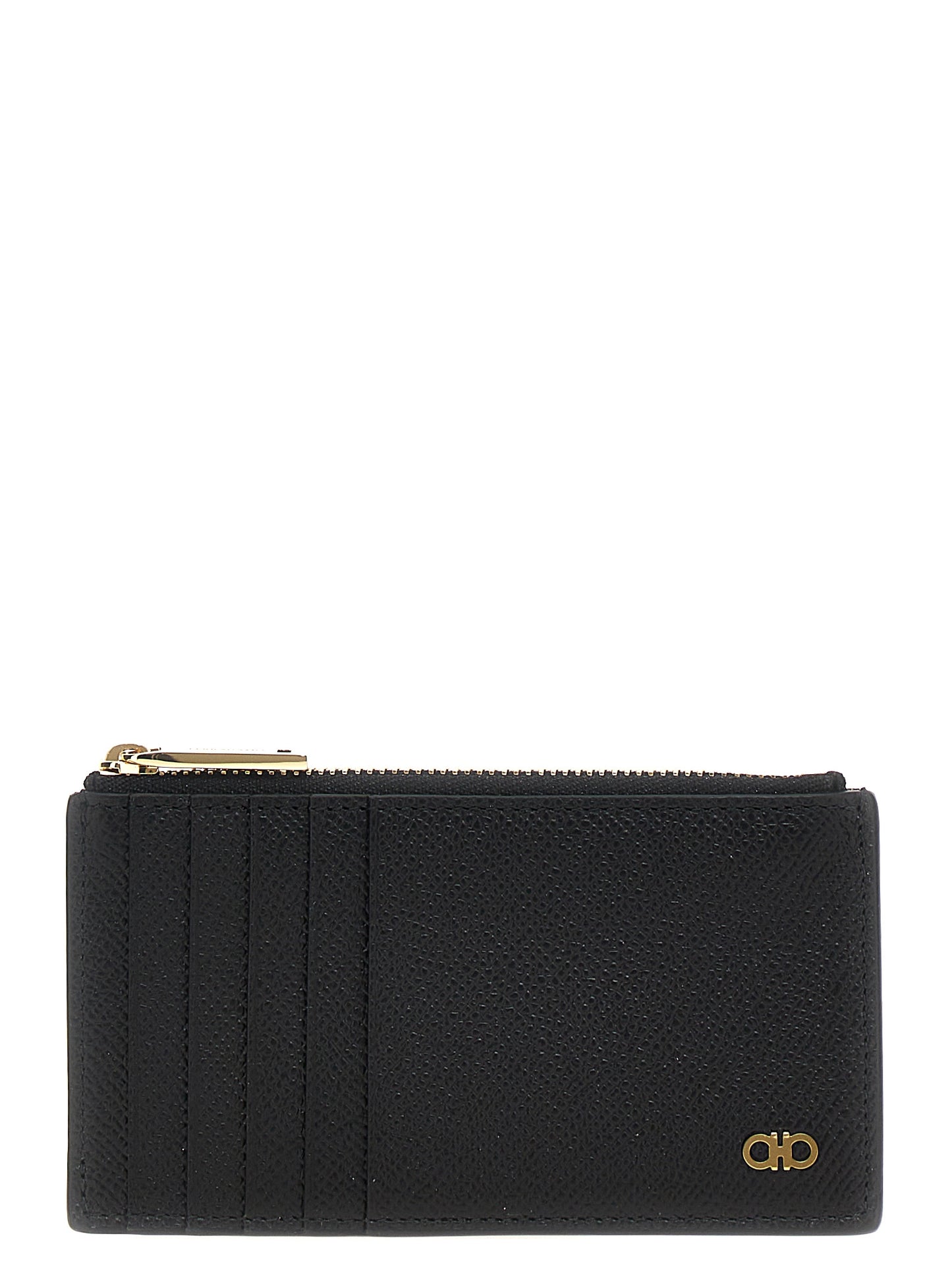 FERRAGAMO 'GANCINI' CARD HOLDER 775663NERO