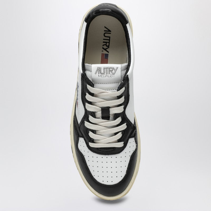 AUTRY Medalist sneakers in white/black leather AULMWB01P_AUTRY-WB01