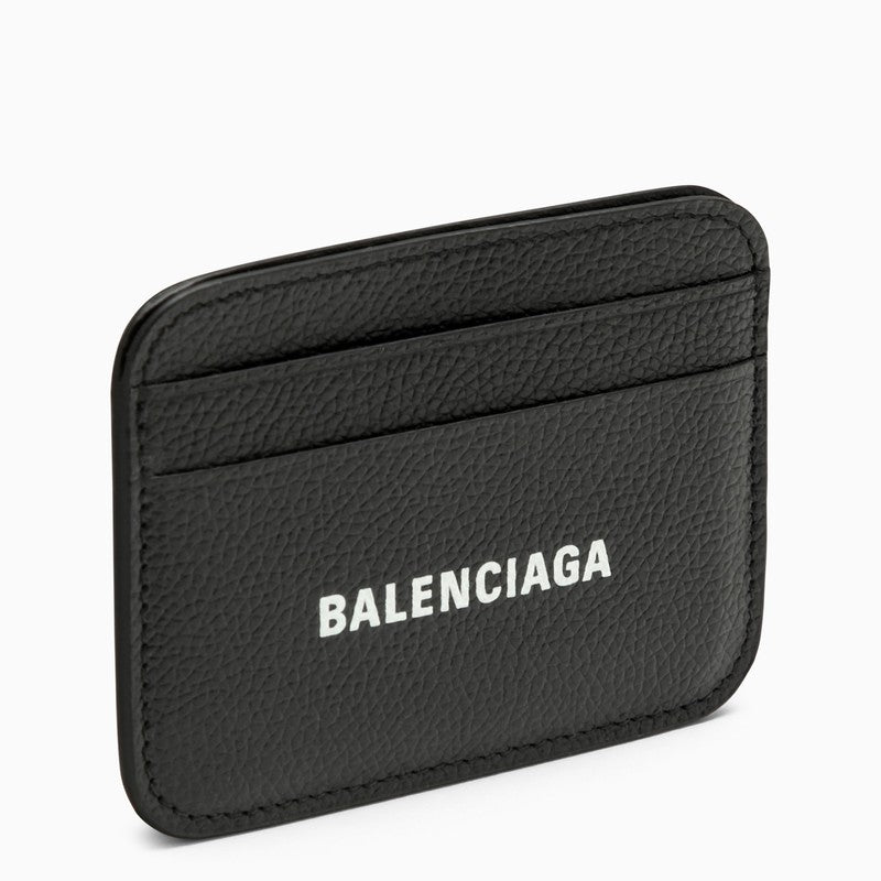 Balenciaga Black leather card holder with logo 5938121IZI3O_BALEN-1090