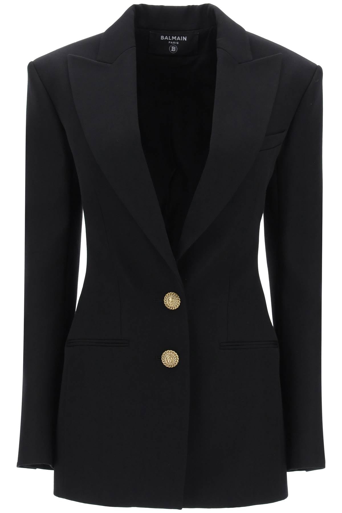 Balmain fitted single-breasted blazer CF1SE055WC090PA