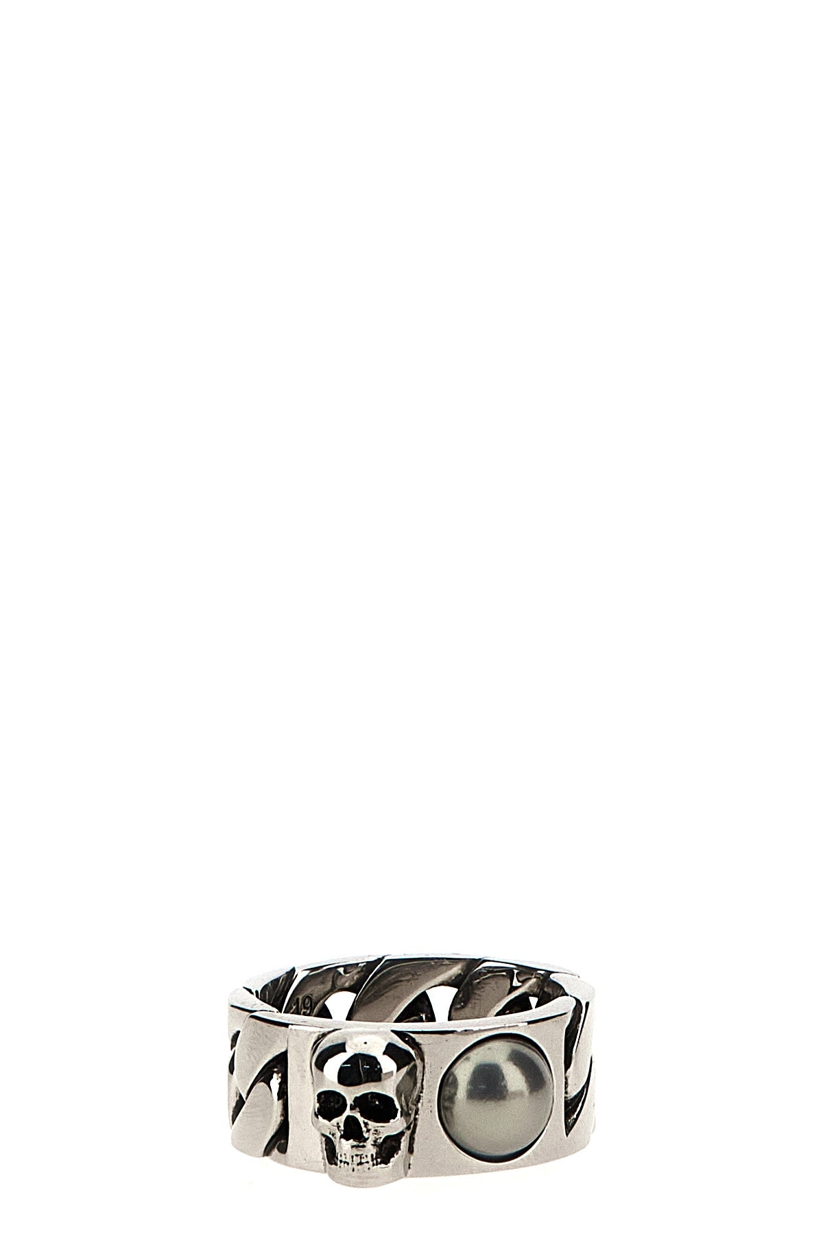 Alexander McQUEEN 'PERLA SKULL' RING 774168I170E1445