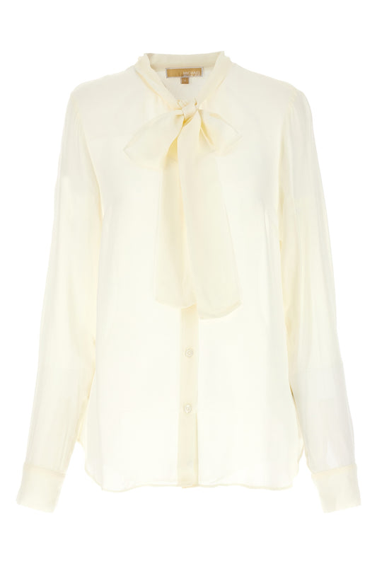 MICHAEL MICHAEL KORS PUSSY BOW BLOUSE MF340I8A7K110