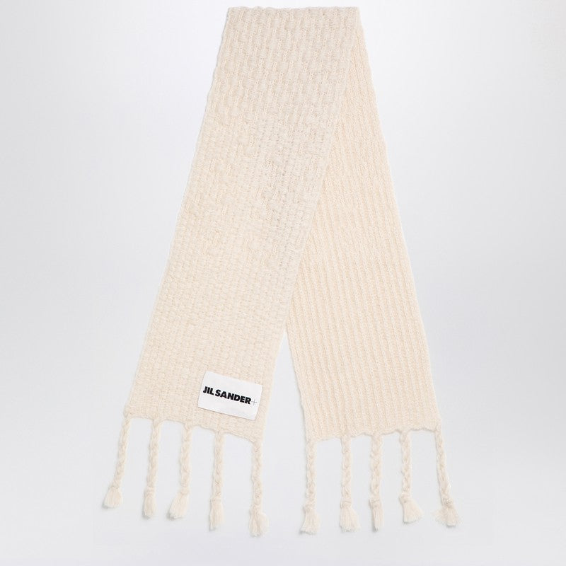 Jil Sander Ivory mohair blend scarf J40ZZ0142J14731P_JILSA-105