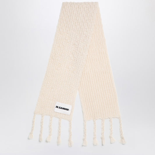 Jil Sander Ivory mohair blend scarf J40ZZ0142J14731P_JILSA-105