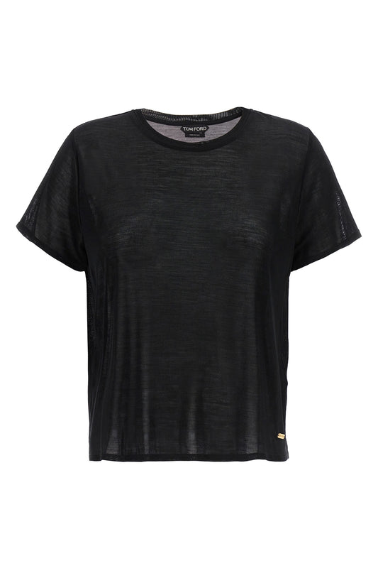 TOM FORD SILK T-SHIRT TSJ567JEX078LB999