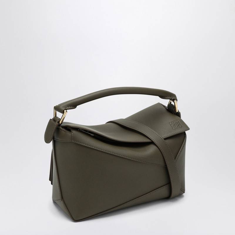 LOEWE Dark khaki green small Puzzle bag A510P60X41LEQ_LOEW-3969