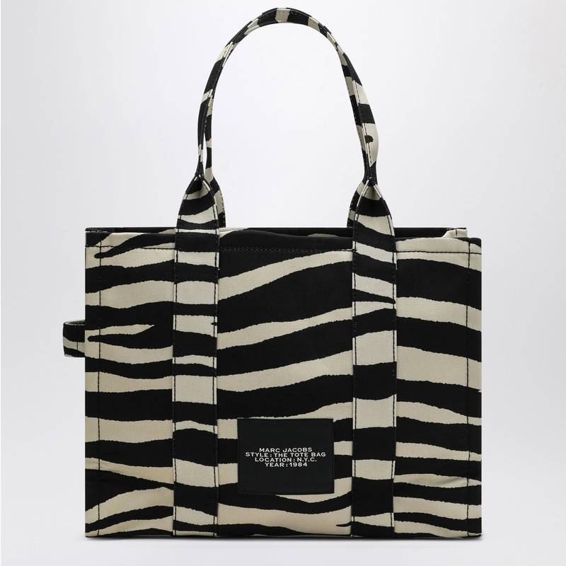 Marc Jacobs Large tote bag in canvas with zebra print 2F4HTT020H05COP_MARC-005