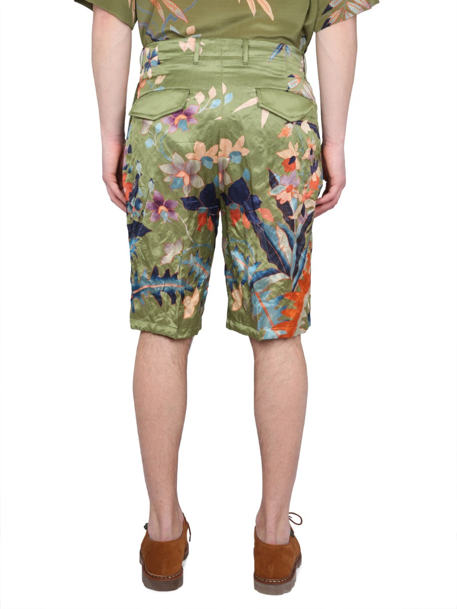 ETRO BERMUDA SHORTS WITH FLORAL PRINT 1W77441170500