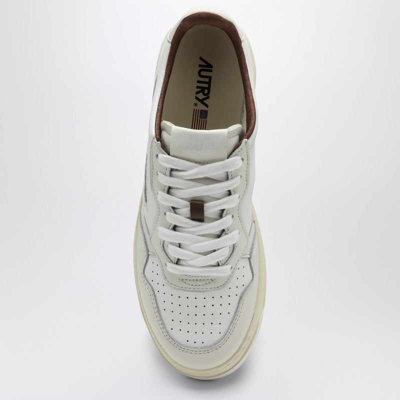 AUTRY Medalist white/brown leather sneaker AULWDT01P_AUTRY-DT01