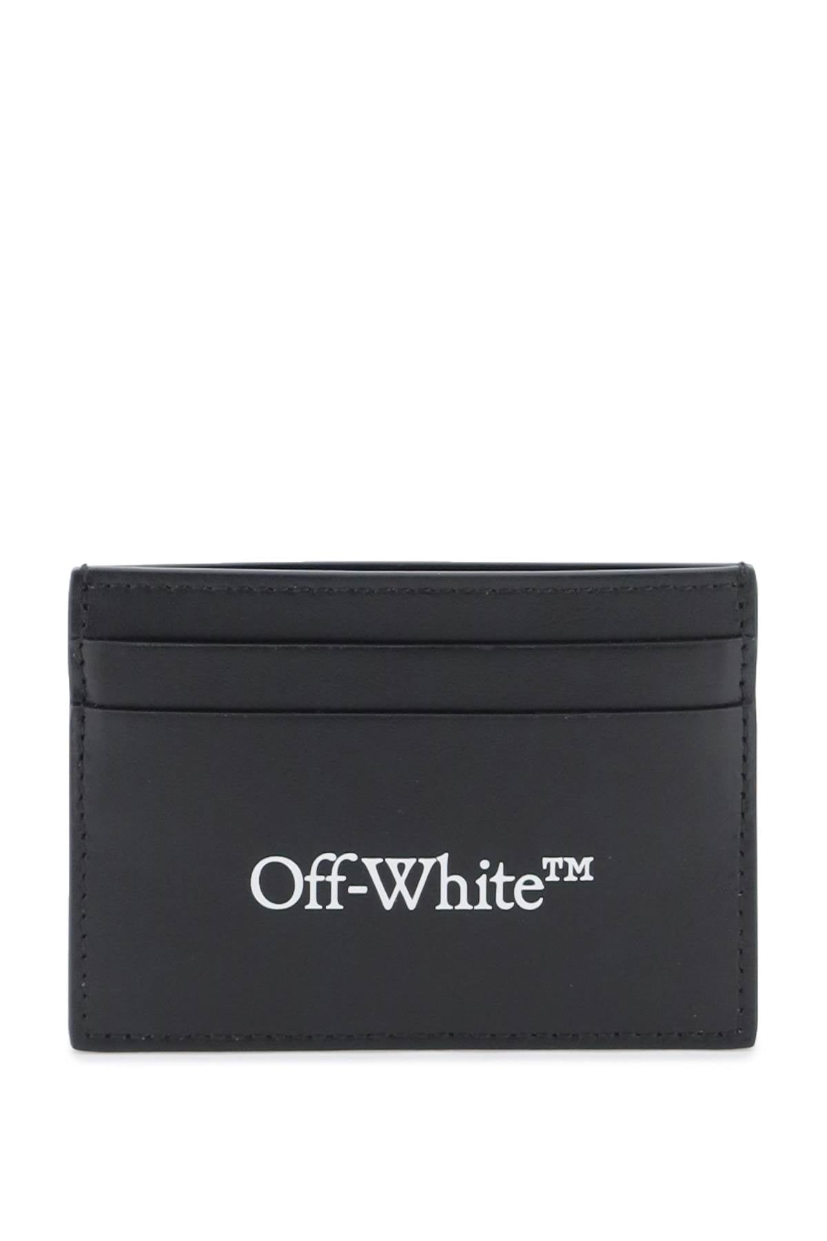 Off-White bookish logo card holder OMND089S24LEA0011001