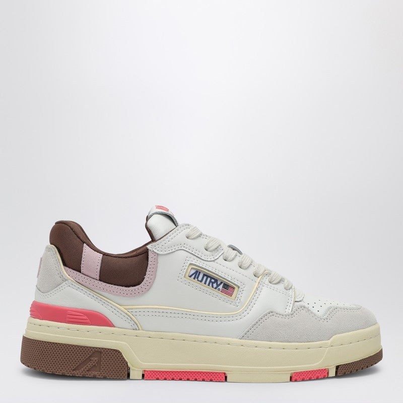 AUTRY Low CLC white/pink/brown trainer ROLWMM35P_AUTRY-MM35