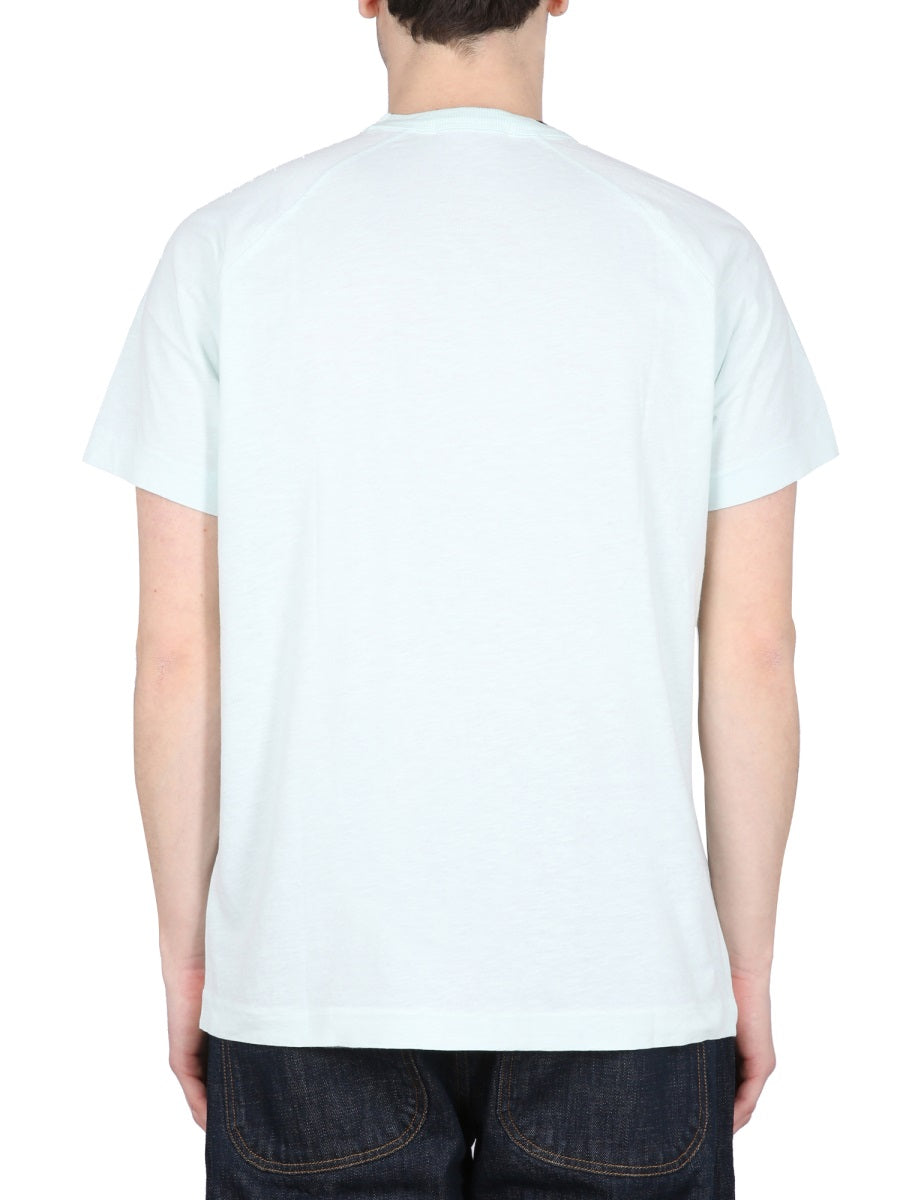 YMC TELEVISION T-SHIRT P6UAALIGHTBLUE